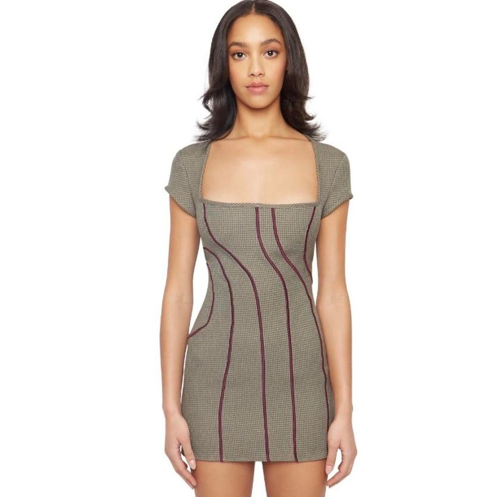 DANIELLE GUIZIO SWIRL SEAM DRESS - Picture 1 of 2